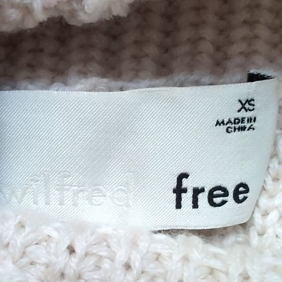 Rare Aritzia Wilfred 100% merino wool Guell Oversized turtleneck sweater💜🖤 🤍 - Picture 6 of 13